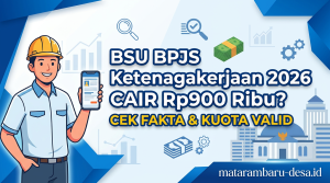 BSU BPJS Ketenagakerjaan 2026 Cair Rp900 Ribu? Cek Fakta dan Kuota Valid