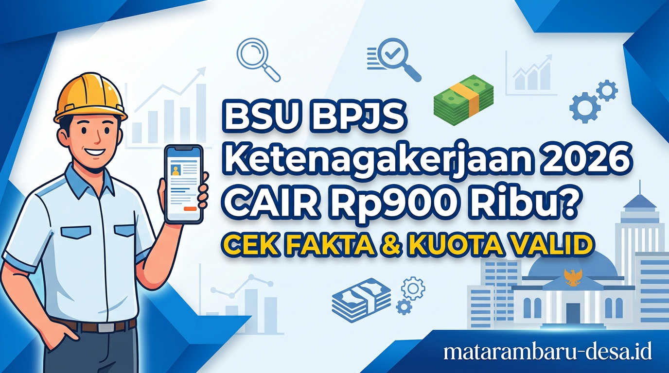 BSU BPJS Ketenagakerjaan 2026 Cair Rp900 Ribu? Cek Fakta dan Kuota Valid