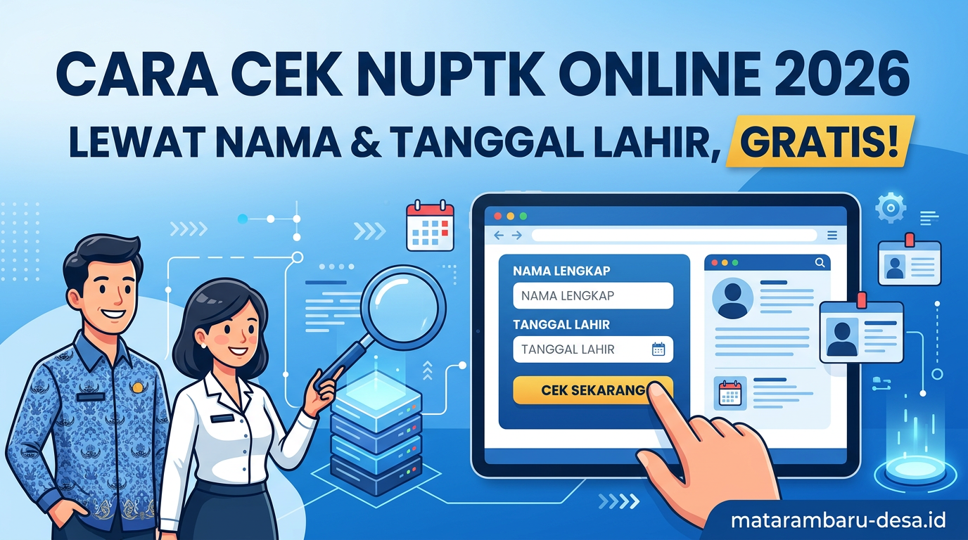 Cara Cek NUPTK Online 2026 Lewat Nama dan Tanggal Lahir, Gratis!