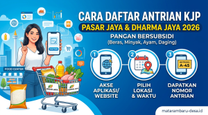 Cara Daftar Antrian KJP Pasar Jaya dan Dharma Jaya 2026 untuk Pangan Bersubsidi