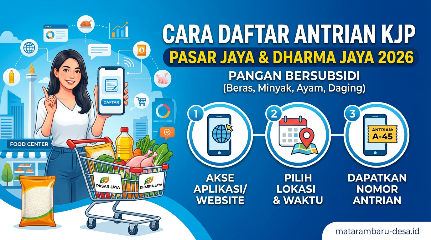 Cara Daftar Antrian KJP Pasar Jaya dan Dharma Jaya 2026 untuk Pangan Bersubsidi