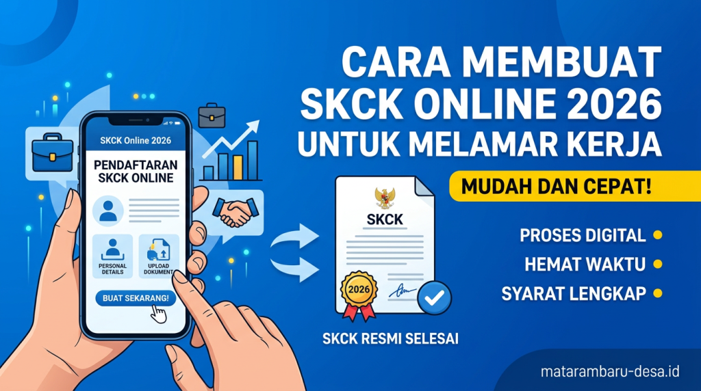 Cara Membuat SKCK Online 2026 untuk Melamar Kerja, Mudah dan Cepat!