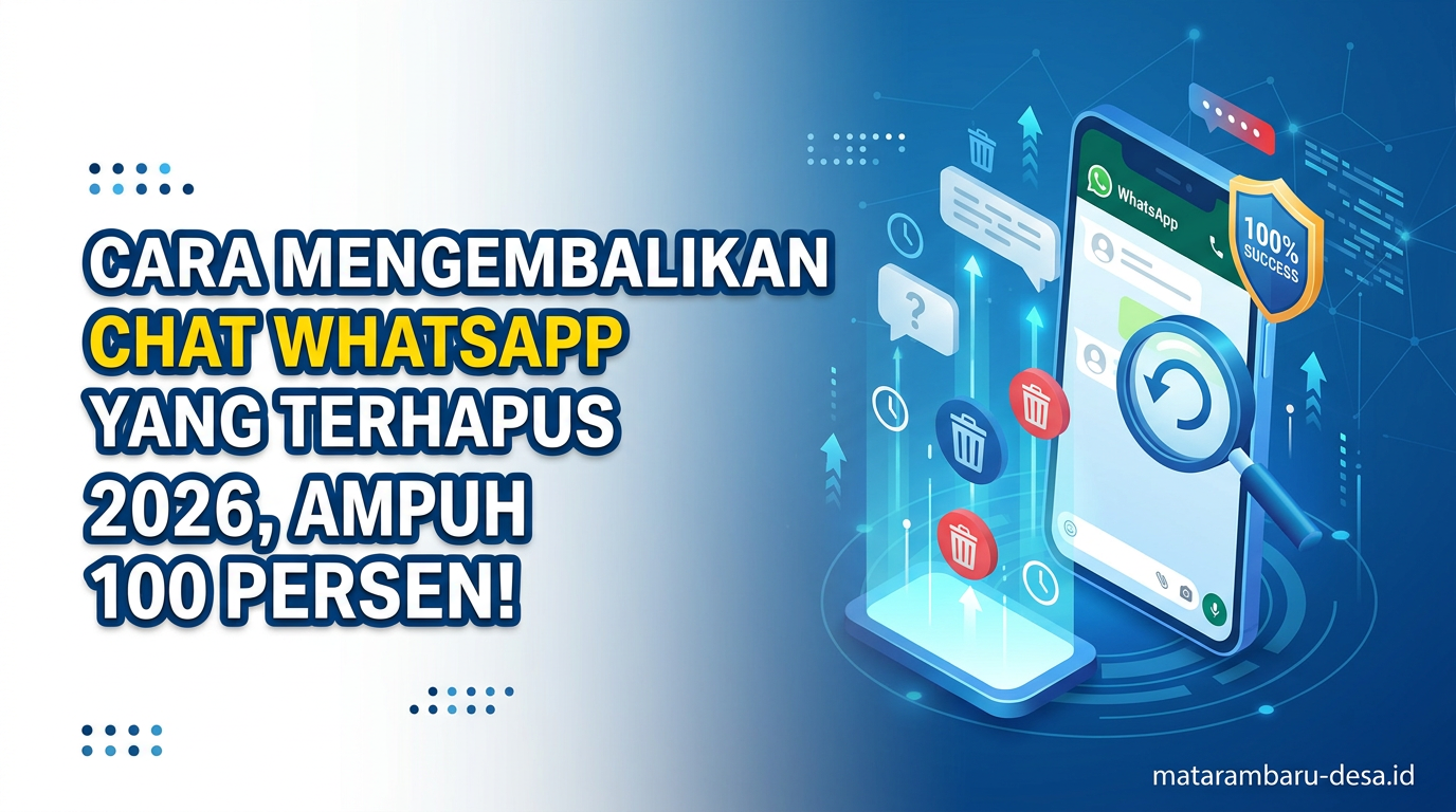 Cara Mengembalikan Chat WhatsApp yang Terhapus 2026, Ampuh 100 Persen!