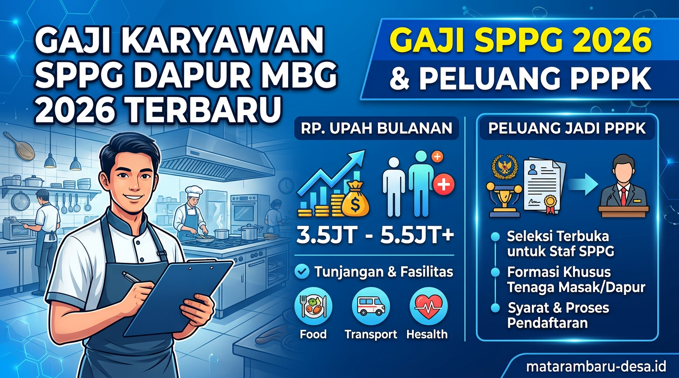 Gaji Karyawan SPPG Dapur MBG 2026 Terbaru dan Peluang Jadi PPPK