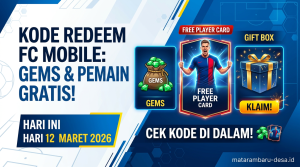 Kode Redeem FC Mobile Hari Ini 12 Maret 2026, Gems dan Pemain Gratis Langsung Klaim!