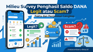 Milieu Survey Penghasil Saldo DANA Legit atau Scam? Fakta dan Penjelasan Lengkap