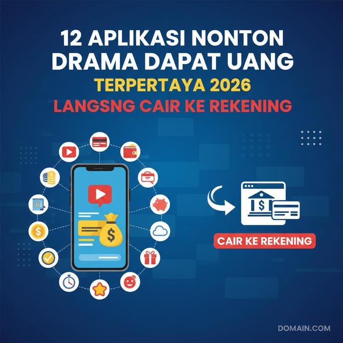 Thumbnail: 12 Aplikasi Nonton Drama Dapat Uang Terpercaya 2026, Langsung Cair ke Rekening