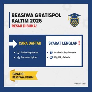 Thumbnail: Beasiswa Gratispol Kaltim 2026 Resmi Dibuka! Ini Cara Daftar dan Syaratnya Lengkap
