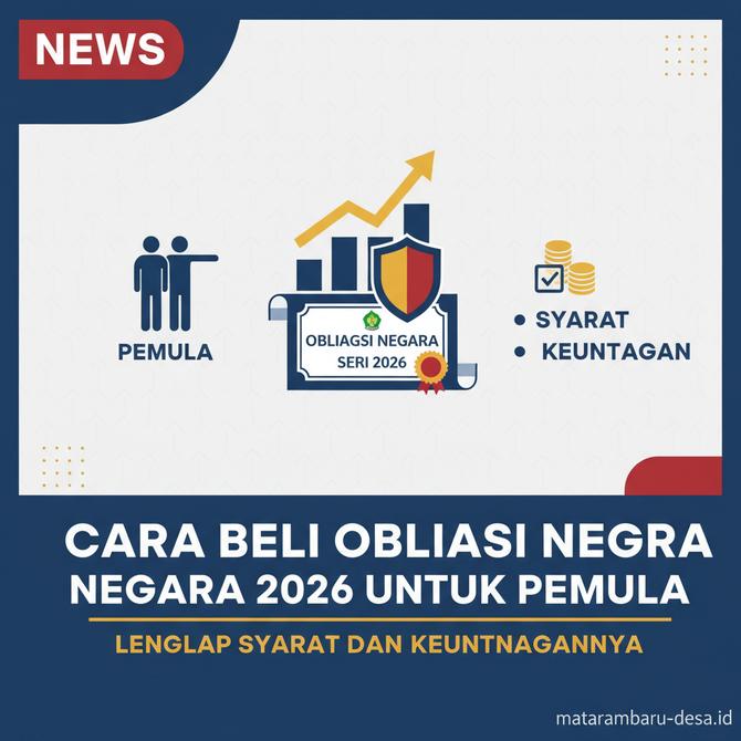 Thumbnail: Cara Beli Obligasi Negara 2026 untuk Pemula, Lengkap Syarat dan Keuntungannya