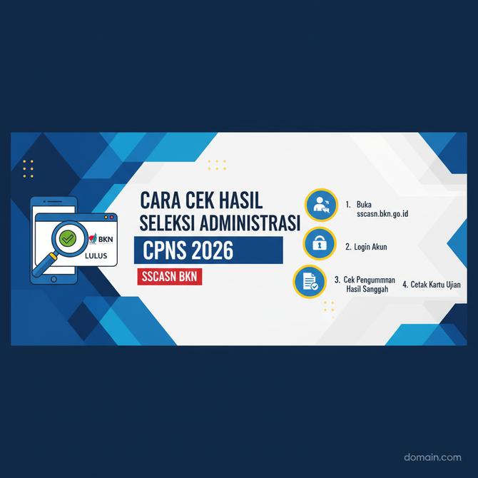 Thumbnail: Cara Cek Hasil Seleksi Administrasi CPNS 2026 di SSCASN BKN