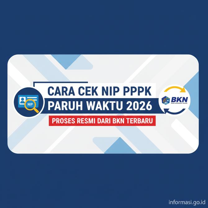 Thumbnail: Cara Cek NIP PPPK Paruh Waktu 2026 Proses Resmi dari BKN Terbaru