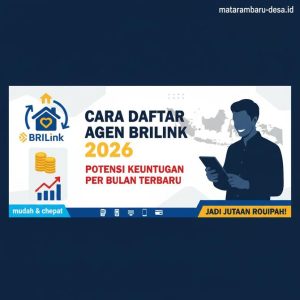 Thumbnail: Cara Daftar Agen BRILink 2026 dan Potensi Keuntungan Per Bulan Terbaru