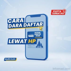 Thumbnail: Cara Daftar Mudik Gratis Jasa Raharja 2026 Lewat HP, Kuota Terbatas!