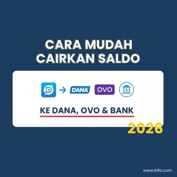 Thumbnail: Cara Mencairkan Saldo Aplikasi Penghasil Uang ke DANA OVO dan Bank 2026