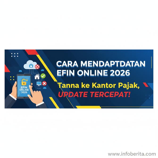 Thumbnail: Cara Mendapatkan EFIN Online 2026 Tanpa ke Kantor Pajak, Update Tercepat!