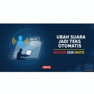 Thumbnail: Cara Mengubah Suara Menjadi Teks Otomatis untuk Notulen 2026 Gratis
