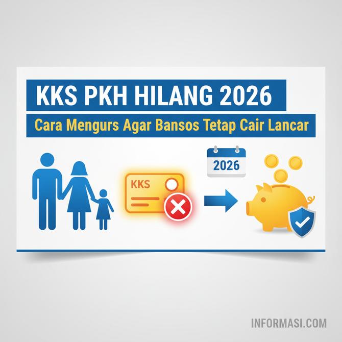 Thumbnail: Cara Mengurus KKS PKH Hilang 2026 Agar Bansos Tetap Cair Lancar