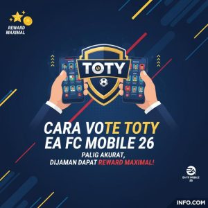 Thumbnail: Cara Vote TOTY EA FC Mobile 26 Paling Akurat, Dijamin Dapat Reward Maksimal!