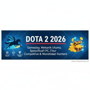 Thumbnail: Dota 2 2026, Gameplay Mekanik Utama Spesifikasi PC Fitur Kompetitif dan Monetisasi Konten