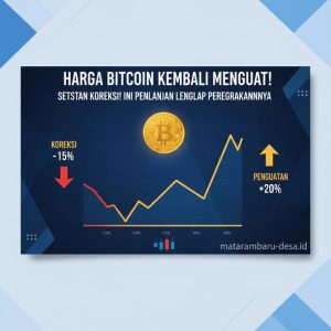 Thumbnail: Harga Bitcoin Kembali Menguat Setelah Koreksi! Ini Penjelasan Lengkap Pergerakannya