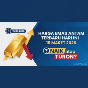 Thumbnail: Harga Emas Antam Terbaru Hari Ini 15 Maret 2026, Naik atau Turun?