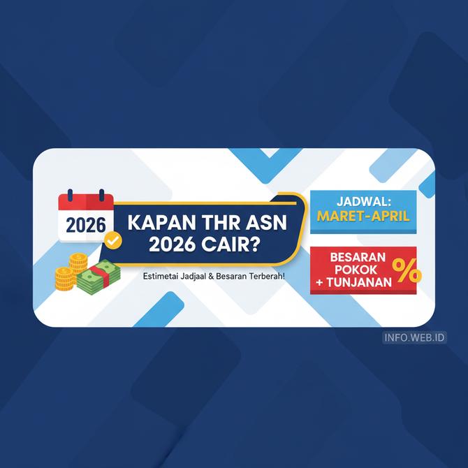 Thumbnail: Kapan THR ASN 2026 Cair? Estimasi Jadwal dan Besaran Terbaru!