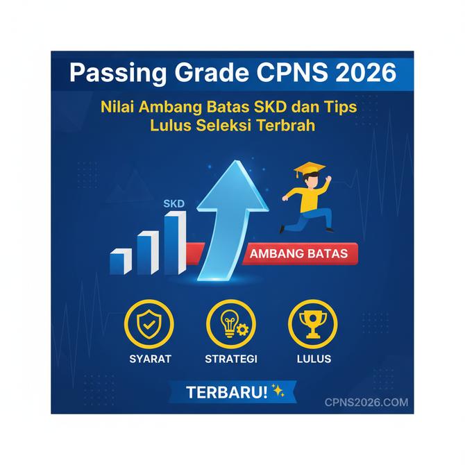 Thumbnail: Passing Grade CPNS 2026, Nilai Ambang Batas SKD dan Tips Lulus Seleksi Terbaru