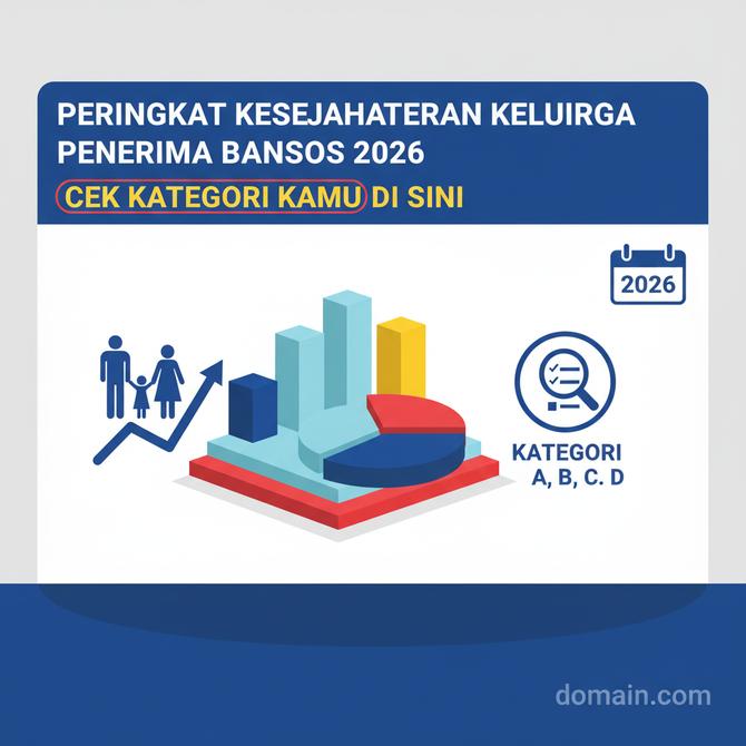 Thumbnail: Peringkat Kesejahteraan Keluarga Penerima Bansos 2026, Cek Kategori Kamu di Sini