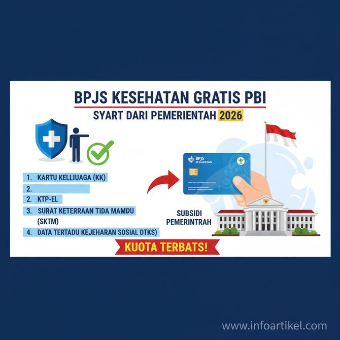 Thumbnail: Syarat Membuat BPJS Kesehatan Gratis PBI dari Pemerintah 2026